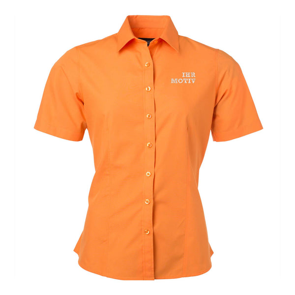 Ladies Shortsleeve Poplin Shirt