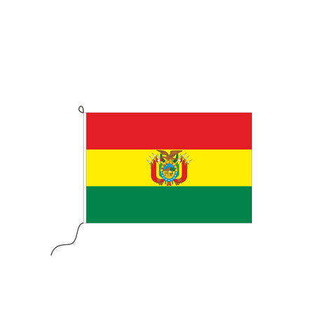 Bolivien mit Wappen Kleinfahne