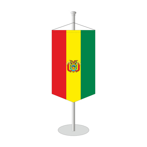 Bolivien mit Wappen Tischbanner