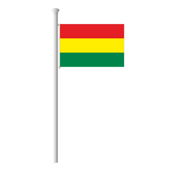 Bolivien rot-gelb-grün genähte Hissflagge im Querformat, hochwertig –  Fahnen Koessinger GmbH