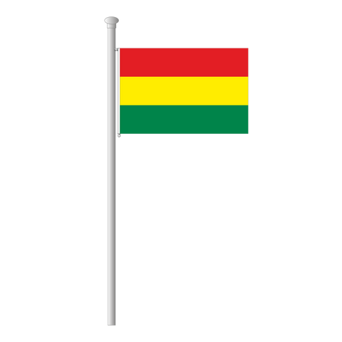 Bolivien ohne Wappen Flagge Querformat