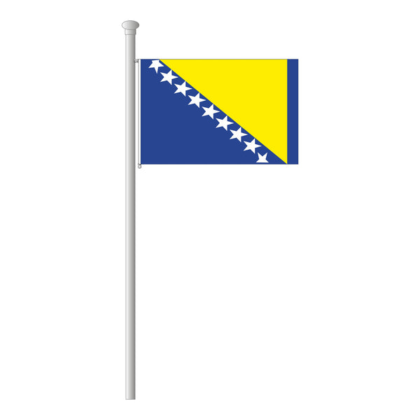 Bosnien-Herzegowina Flagge als Hissflagge im Querformat – Fahnen Koessinger  GmbH