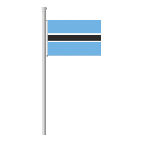 Botswana Flagge Querformat