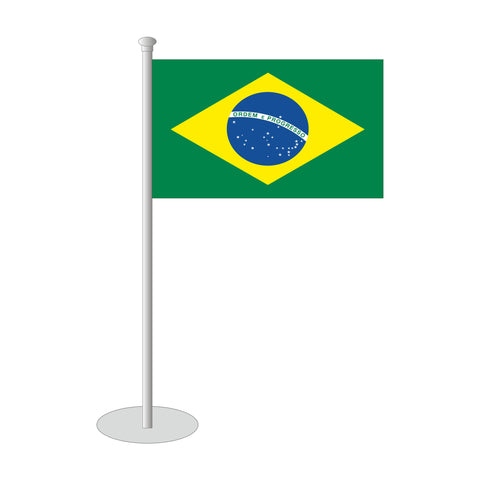 Brasilien Tischfähnchen