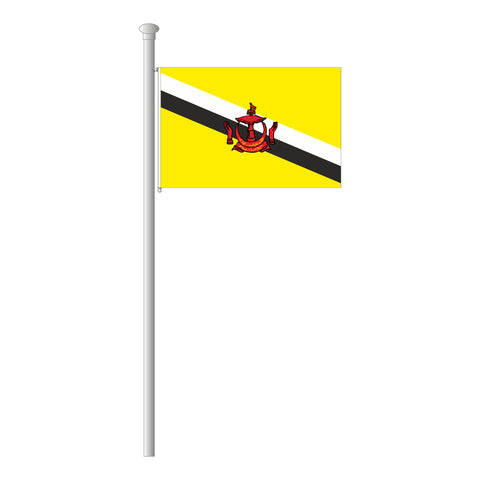 Brunei Darussalam Flagge Querformat