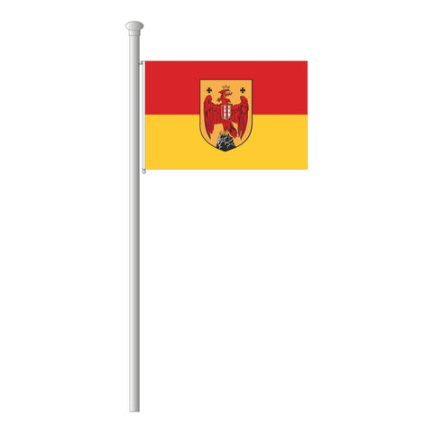 Burgenland mit Wappen Flagge Querformat