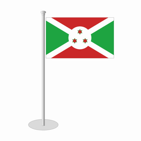 Burundi Tischfähnchen