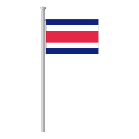 Costa Rica Flagge Querformat