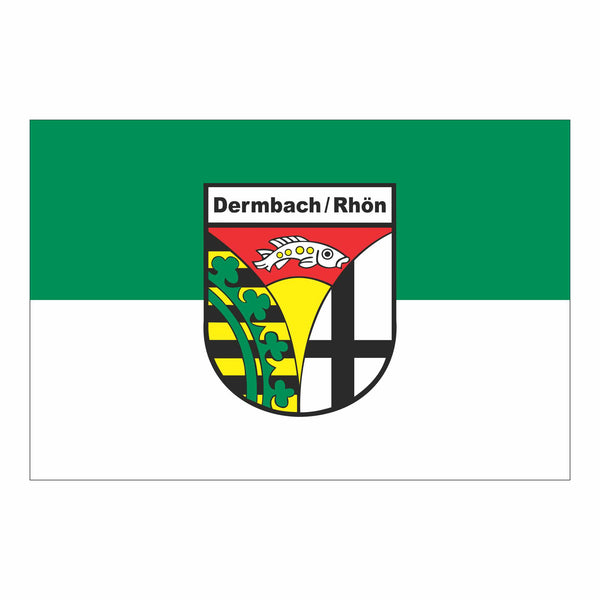 Die Gemeindeflagge von Dermbach.