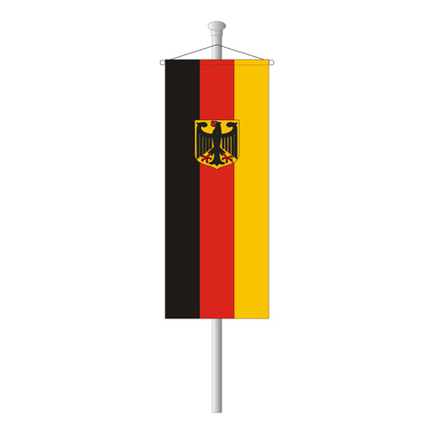 Deutschland mit Wappen Bannerfahne
