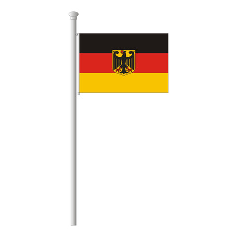Deutschland mit Wappen Flagge Querformat