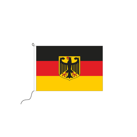 Deutschland mit Wappen Kleinfahne
