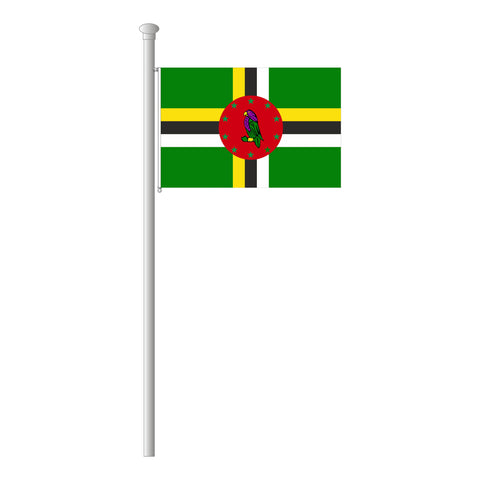 Dominica Flagge Querformat
