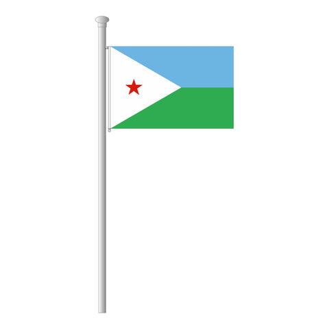Dschibuti Flagge Querformat
