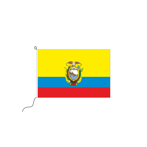 Ecuador mit Wappen Kleinfahne