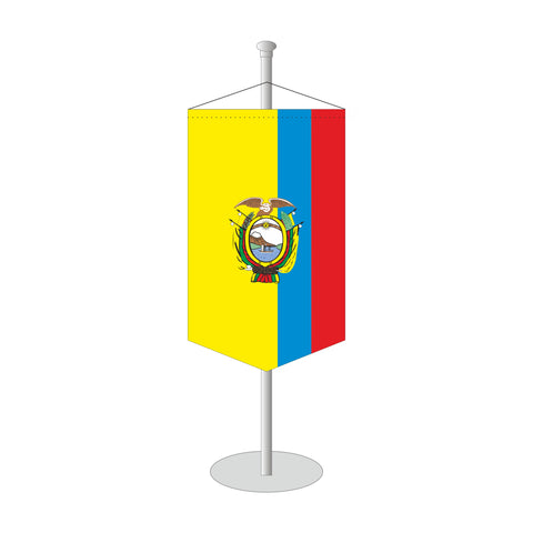 Ecuador mit Wappen Tischbanner