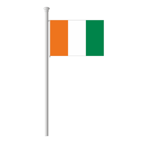 Elfenbeinküste Flagge Querformat