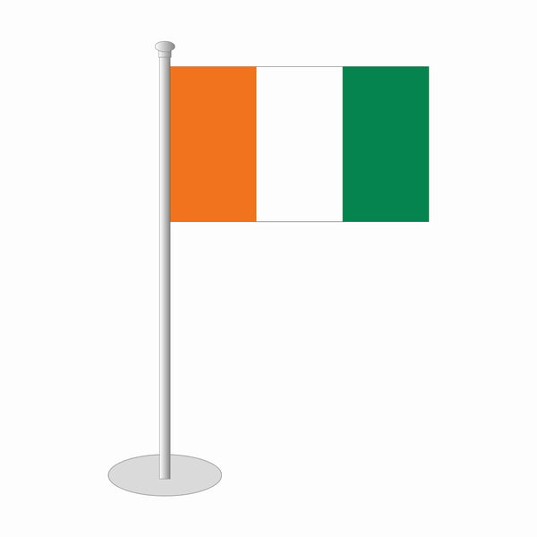 Elfenbeinküste Tischfähnchen