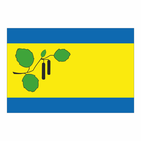 Die Gemeindeflagge von Ellerau.