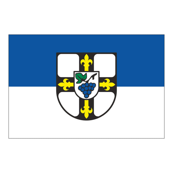 Gemeindefahne Erlenbach Kreis Heilbronn mit Gemeindewappen