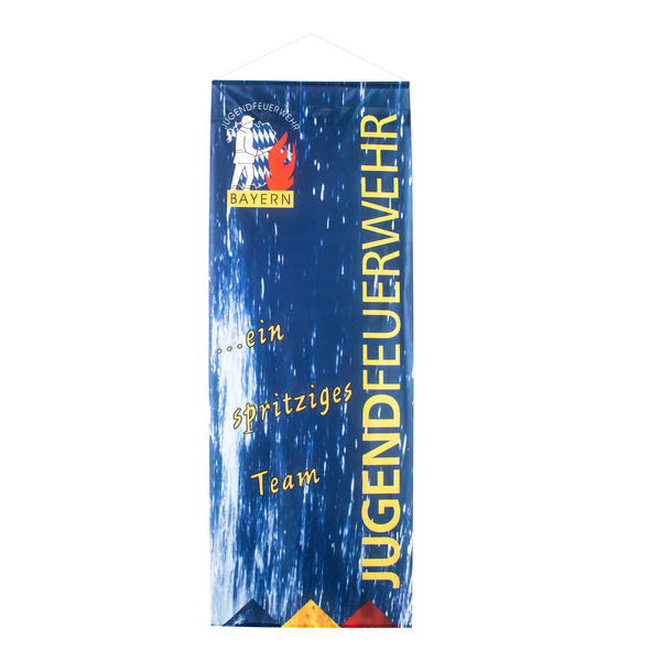 Bannerfahne Jugendfeuerwehr dunkelblau