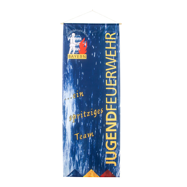 Bannerfahne Jugendfeuerwehr dunkelblau
