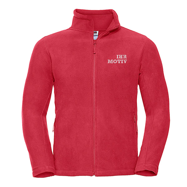Bestickte warme Fleece Jacke für Herren