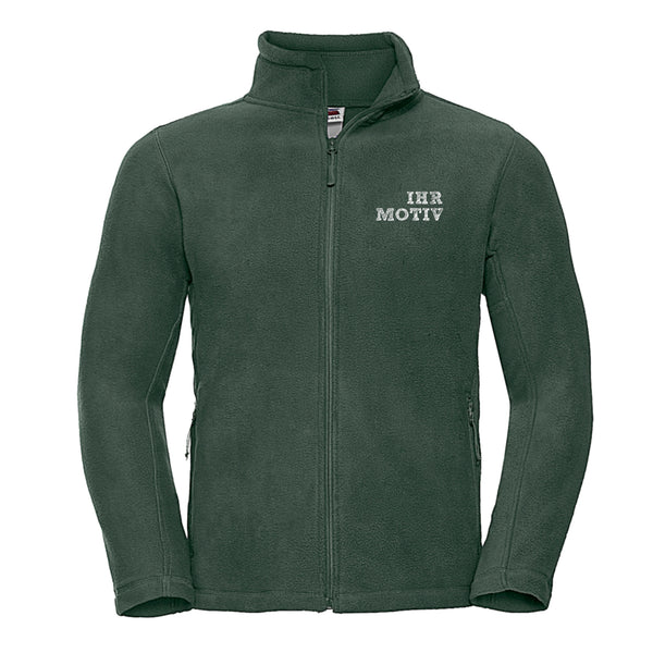 Fleecejacke mit durchgehendem Reißverschluss