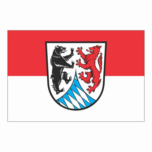 Die Flagge des Landkreises Grafenau.