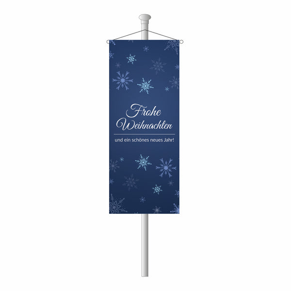 Bannerfahne "Frohe Weihnachten und ein schönes neues Jahr"