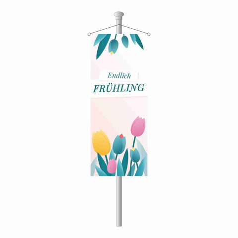 Frühlingsfahne - endlich Frühling Bannerfahne
