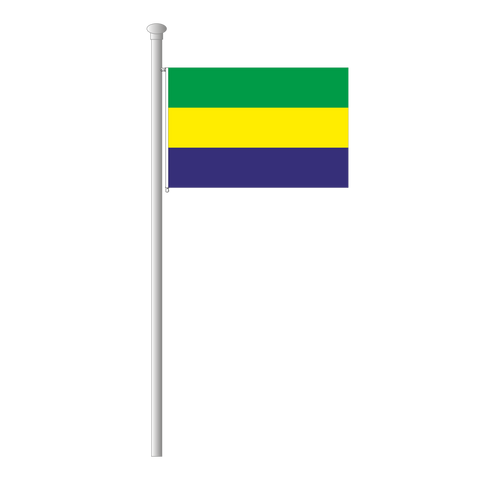 Gabun Flagge Querformat