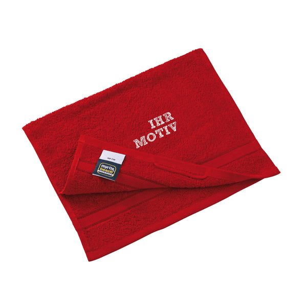 Besticktes Gästetuch in vielen leuchtenden Farben