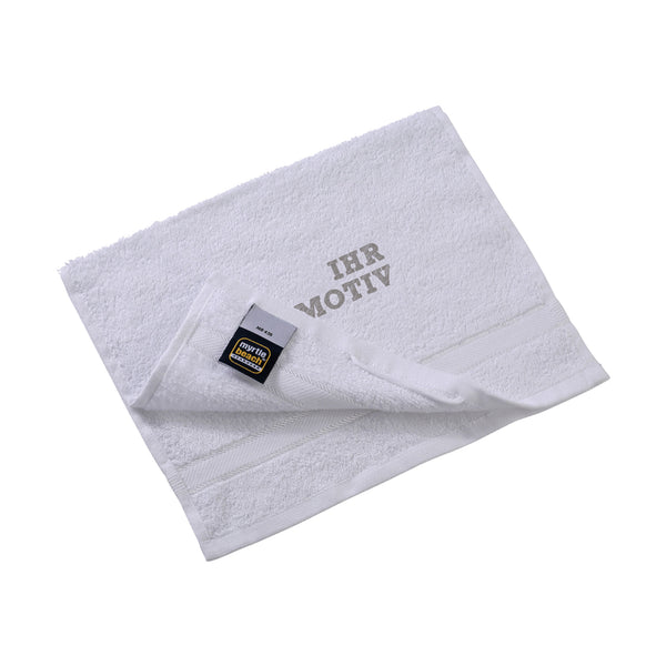 Dieses Gästetuch mit Ihrem Firmenlogo bestickt ist als Werbegeschenk bestens geeignet