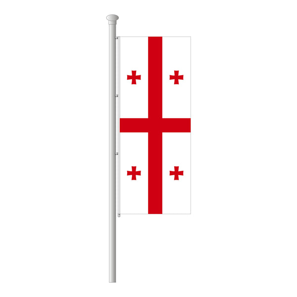 Georgien Hissfahne im Hochformat