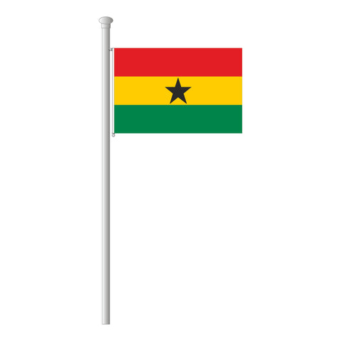 Ghana Flagge Querformat