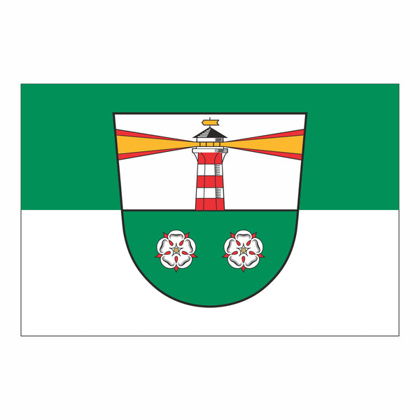 Die Gemeindeflagge von Grünendeich.