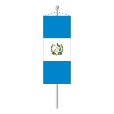 Guatemala mit Wappen Bannerfahne