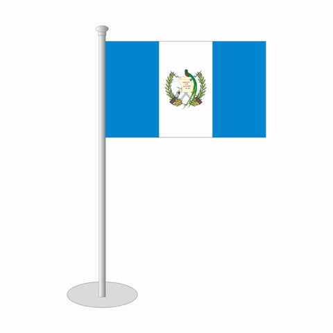 Guatemala mit Wappen Tischfähnchen