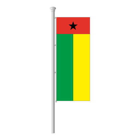 Guinea-Bissau Hissfahne im Hochformat