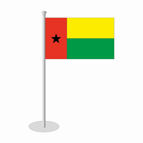 Guinea Bissau Tischfähnchen