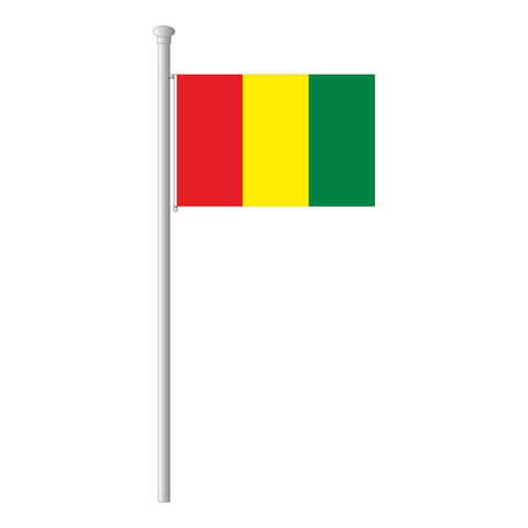 Guinea Flagge Querformat