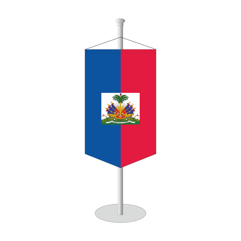 Haiti Tischbanner mit Wappen