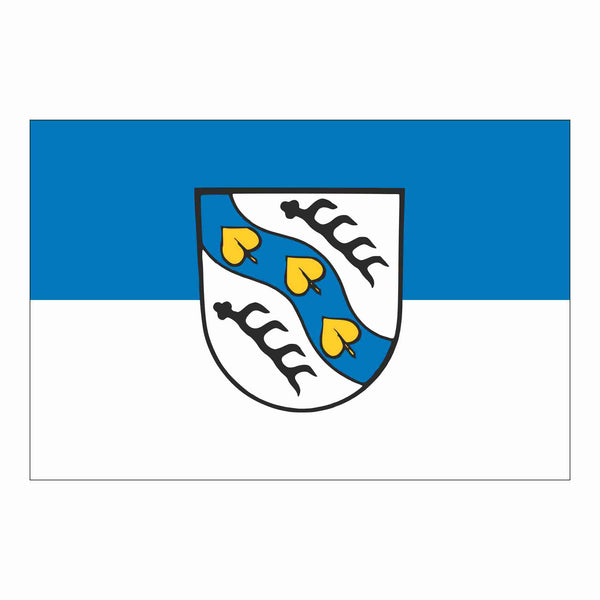 Die Gemeindefahne von Hardthausen am Kocher.