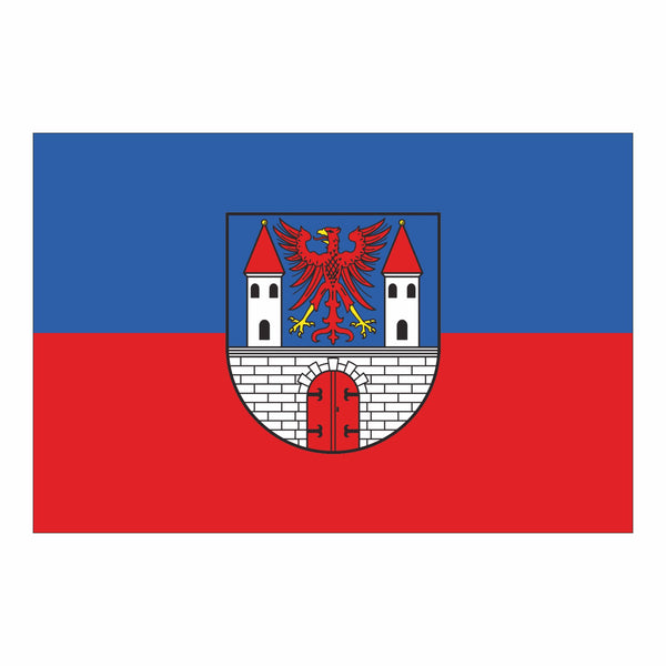 Die Fahne der Hansestadt Havelberg.