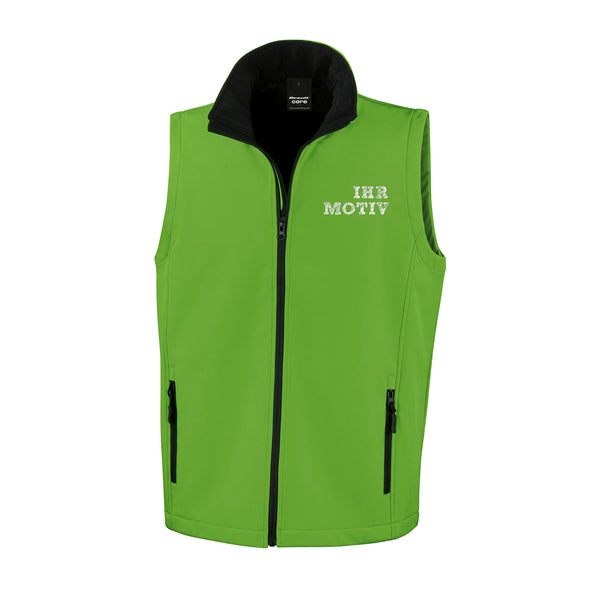 Schmal geschnittene Herren-Softshell-Weste