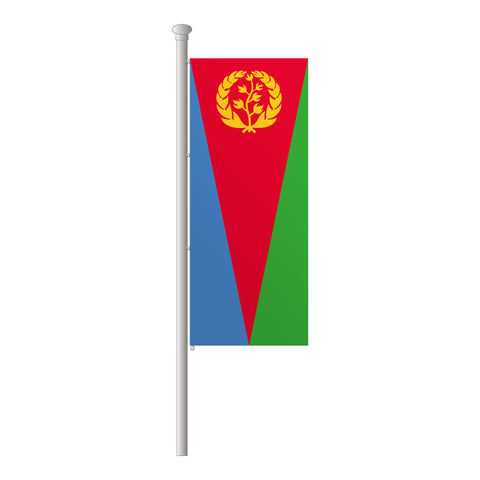 Eritrea Hissfahne im Hochformat