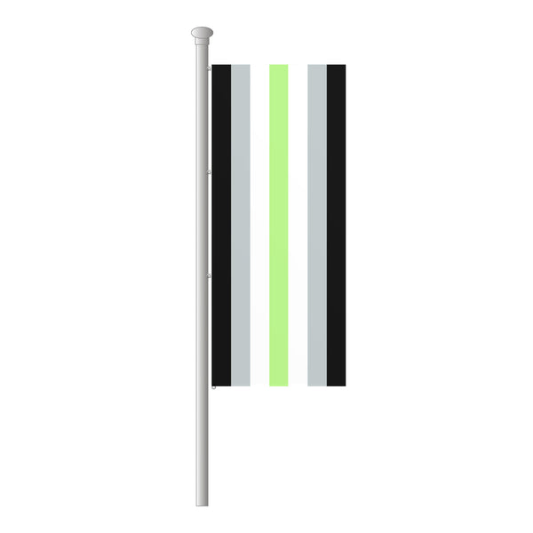 Agender Hissfahne im Hochformat