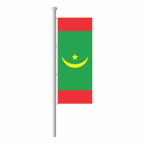 Mauretanien Hissfahne im Hochformat