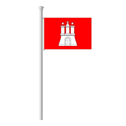 Hamburg Flagge Querformat